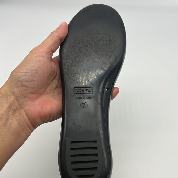 J Crew - Black Round Toe Ballet Flat Lightweight Jellies Ballet Flats Size 7 - Picture 8 of 14
